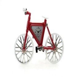 Figura Decorativa Reloj de Bicicleta Roja