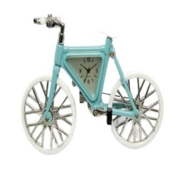 Figura Decorativa Reloj de Bicicleta Azul