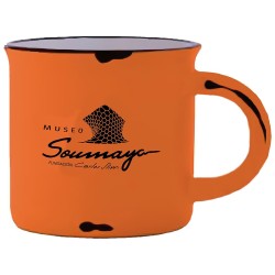 Taza en cerámica con acabado vintage