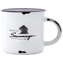 Taza en cerámica con acabado vintage