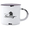 Taza en cerámica con acabado vintage