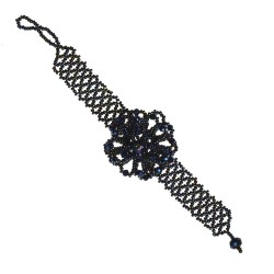 Pulsera Flor Chaquira Artesanal