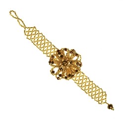 Pulsera Flor Chaquira Artesanal