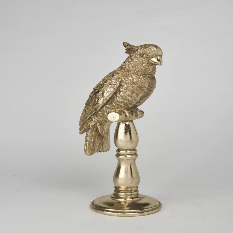 Loro de Pie Sobre Columna Resina