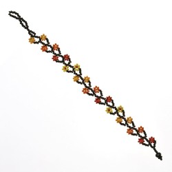 Pulsera Flores Chaquira Artesanal