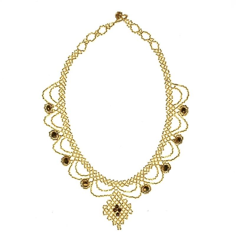 Collar Venado Chaquira Artesanal