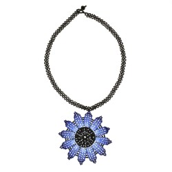 Collar Flor Chaquira Artesanal