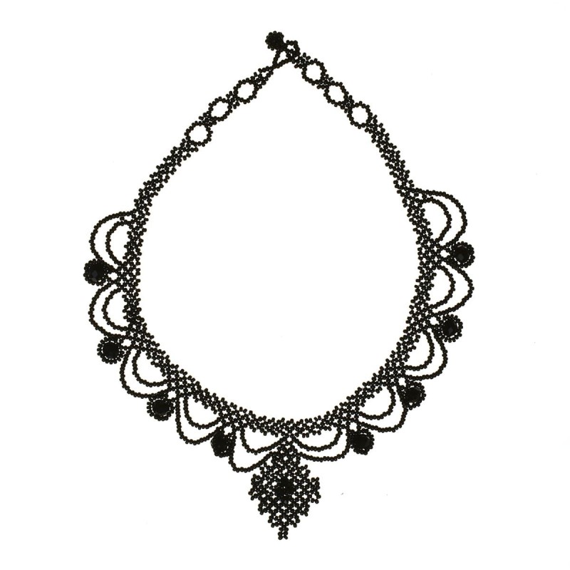 Collar Venado Chaquira Artesanal