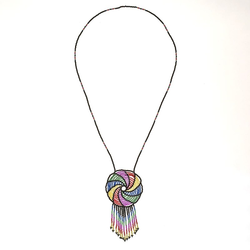 Collar Puntas Chaquira Artesanal