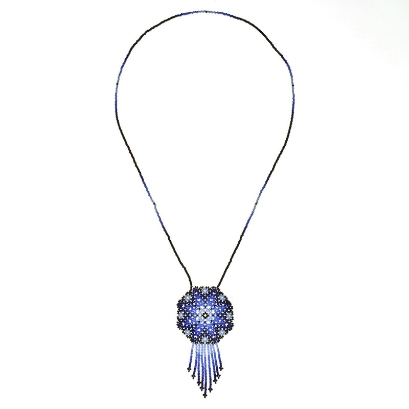 Collar Flor Chaquira Artesanal
