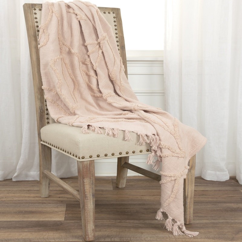 Frazada Home & Details Boho 127X152 Rosa