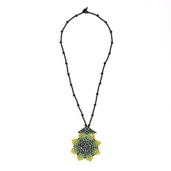 Collar Girasol Chaquira Artesanal