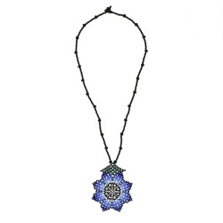 Collar Girasol Chaquira Artesanal