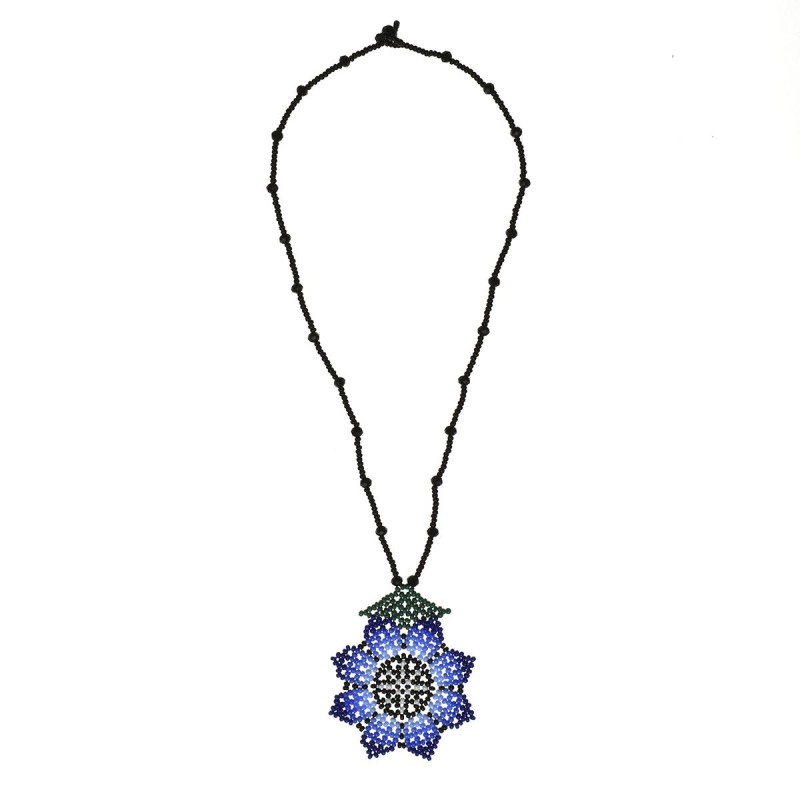 Collar Girasol Chaquira Artesanal