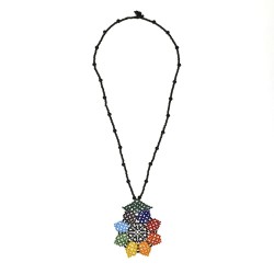 Collar Girasol Chaquira Artesanal