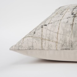 Cojin Home & Details Abstracto 50X50Cm Gris
