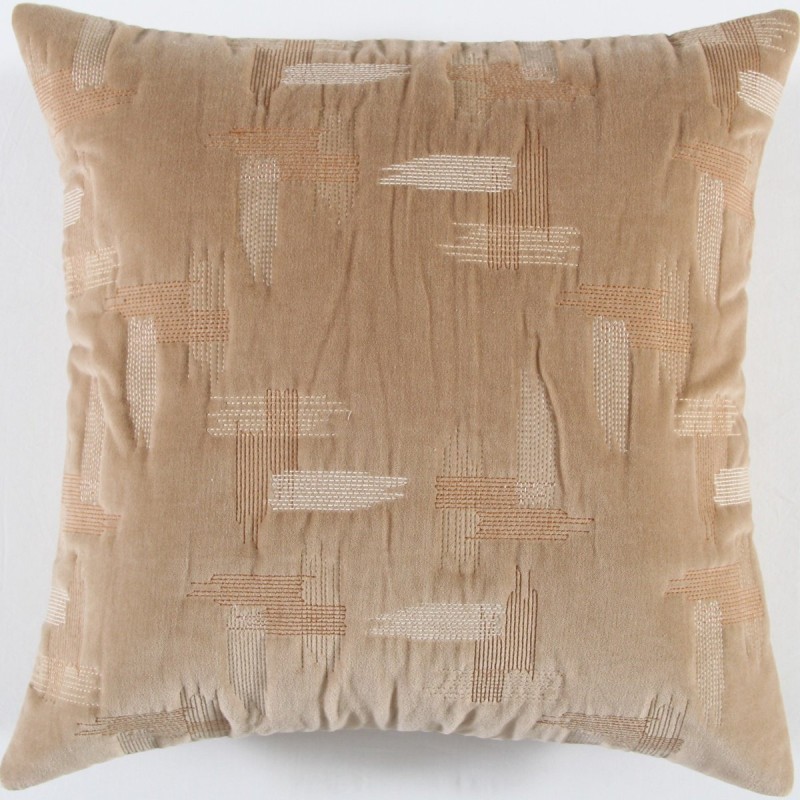 Cojin Home & Details Rayas 50X50Cm Café