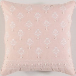 Cojin Home & Details Flores 50X50Cm Rosa