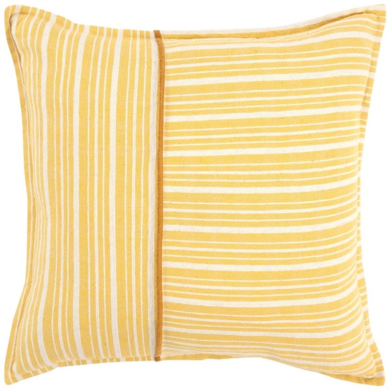 Cojin Home & Details Rayas 50X50Cm Amarillo