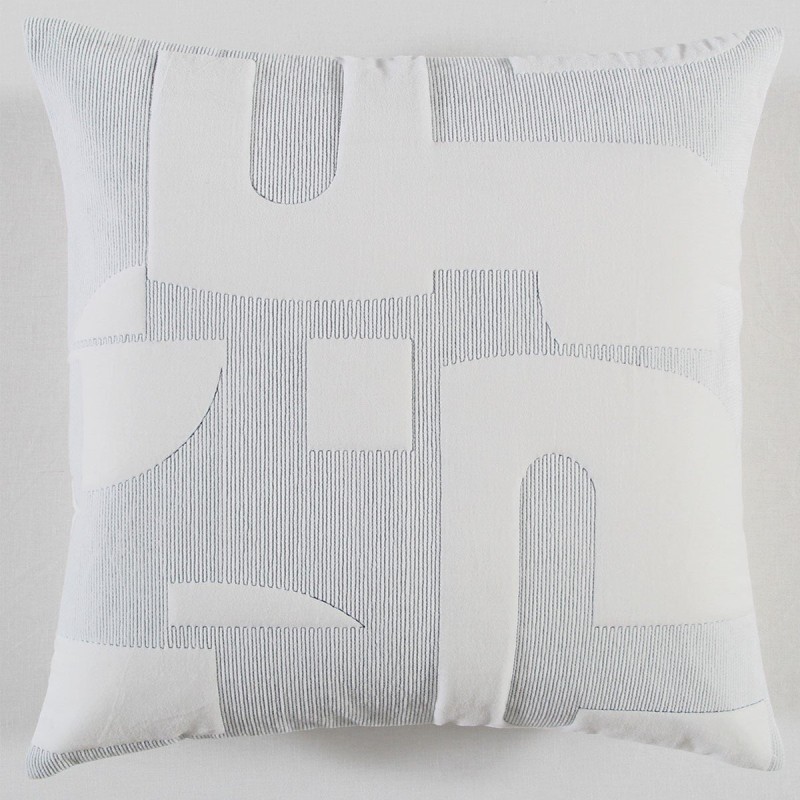 Cojin Home & Details Cuadros 50X50 Azul/blanco