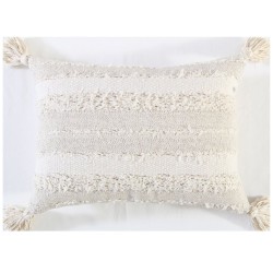 Riñonera Home & Details Flequillos 35X50Cm Blanco
