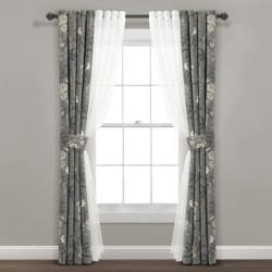 Cortina Botanical Garn Set  6 Piezas 1.04X.84 Gris Triangle