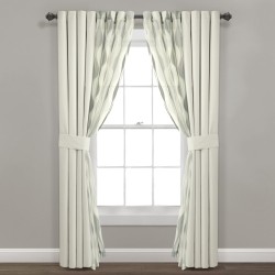 Cortina Mid Century Set  6 Piezas 1.04X.84 Ivory Triangle