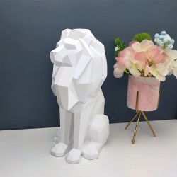 Figura Decorativa De León Resina