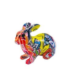 Figura Decorativa De Conejo Resina