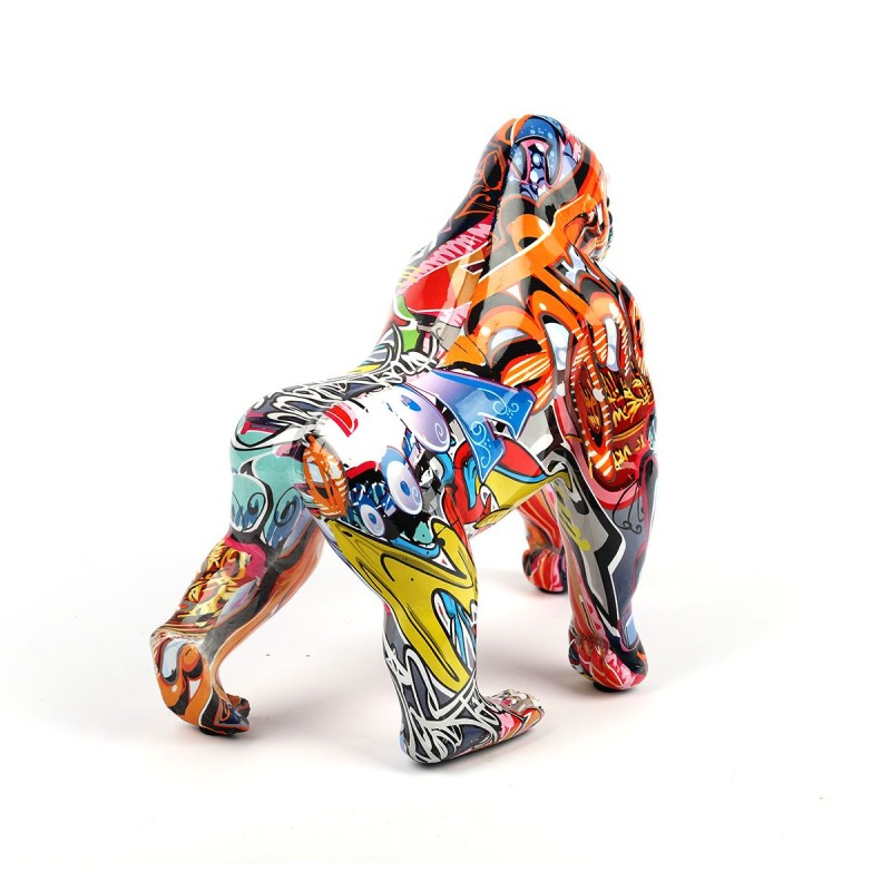 Figura Decorativa De Gorila Resina
