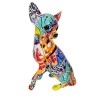 Figura Decorativa Resina Perro Chihuahua Multicolor