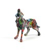 Figura Decorativa Resina Lobo Multicolor