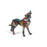 Figura Decorativa Resina Lobo Multicolor