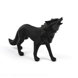 Figura Decorativa Resina Lobo