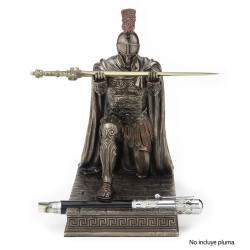 Tenedor de pluma caballero romano