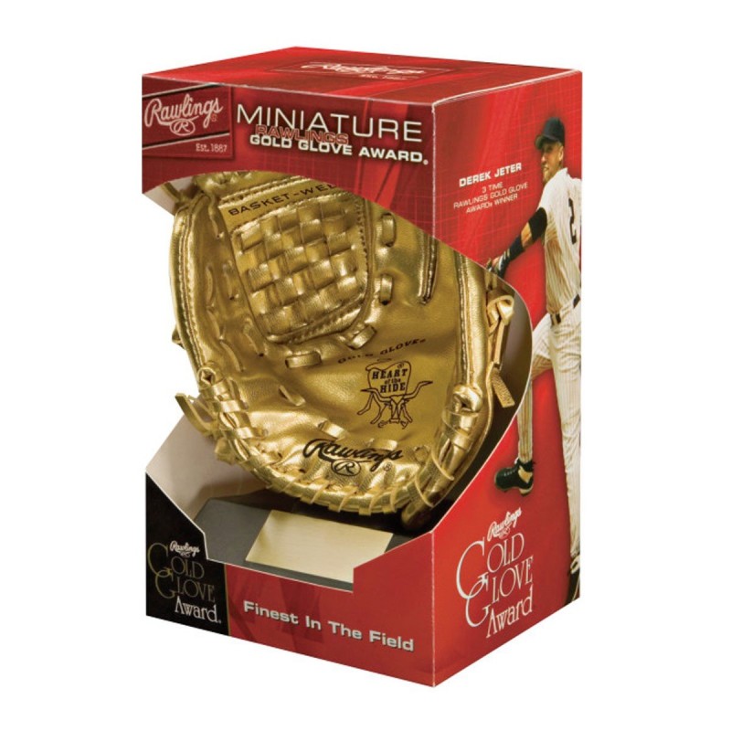 Manopla Miniatura Trofeo Gold Glove Rawlings