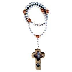Rosario de madera Virgen de Guadalupe